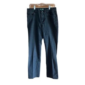 LRL Lauren Jeans CO. Ralph Lauren  Classic Black womens Bk Jeans size 10 snake